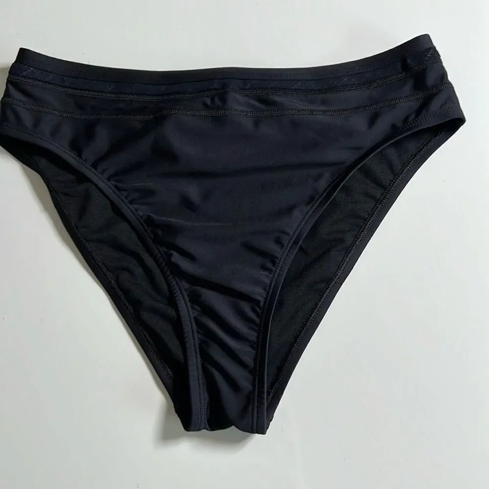 Nike Swim Women’s Drawstring Black Bikini Bottom